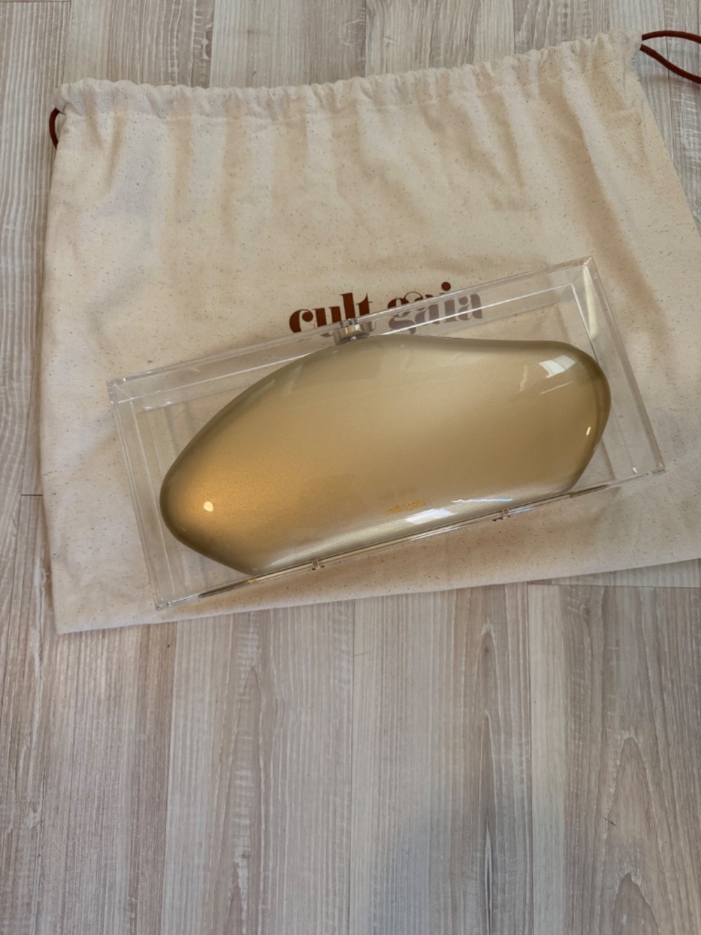 Cult Gaia Annika Clear Acrylic Clutch Bag - Picture 3 of 5